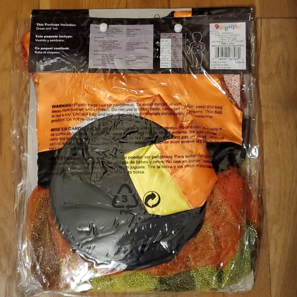 Toddler Girls "Candy Corn Witch" Costume - Picture 3 of 4